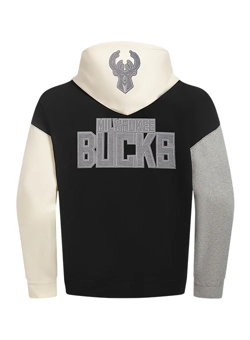 Pro Standard Reverse Terry Milwaukee Bucks Hooded Sweatshirt - Image 2