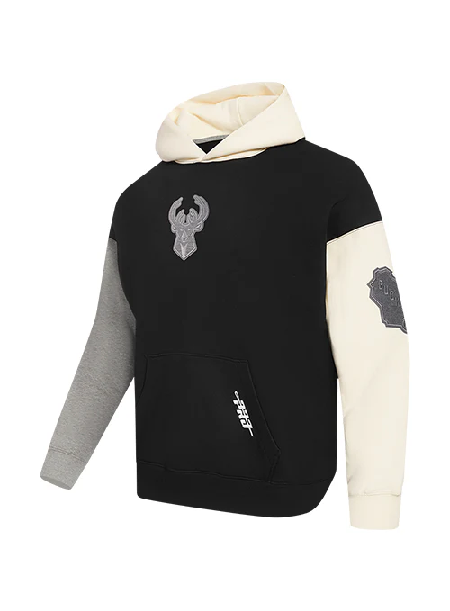 Pro Standard Reverse Terry Milwaukee Bucks Hooded Sweatshirt - Image 3