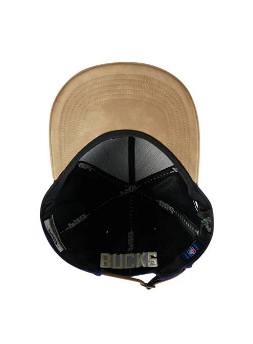 Pro Standard Signature Suede Navy Milwaukee Bucks Adjustable Hat - Image 4
