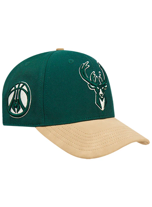 Pro Standard Signature Suede Arc Milwaukee Bucks Adjustable Hat - Image 2