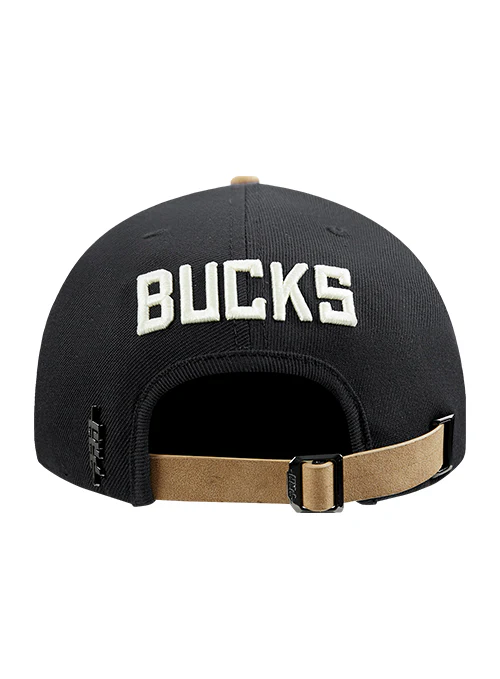 Pro Standard Signature Suede Black Milwaukee Bucks Snapback Hat - Image 4