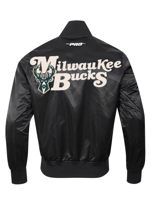 Pro Standard Souvenir Milwaukee Bucks Satin Jacket - Image 2