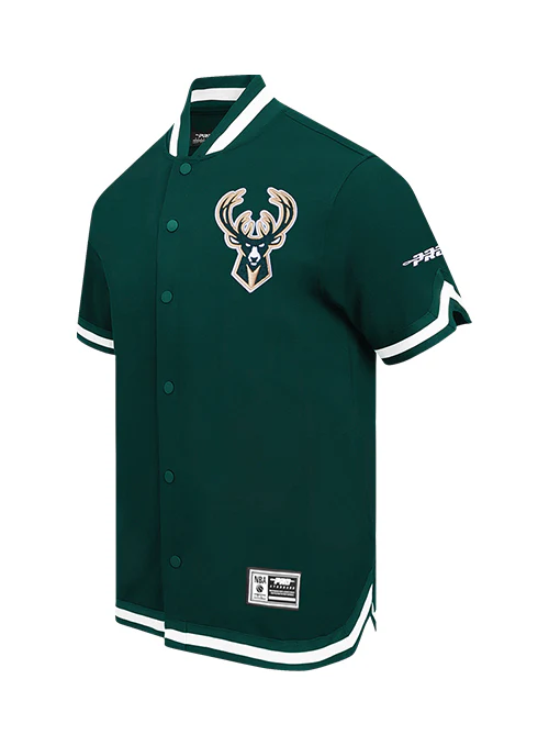 Pro Standard Souvenir Milwaukee Bucks Warm Up Jacket - Image 3
