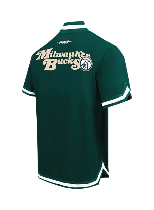 Pro Standard Souvenir Milwaukee Bucks Warm Up Jacket - Image 4