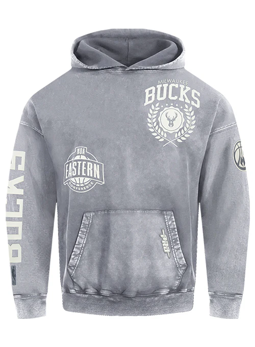 Pro Standard Street Team Milwaukee Bucks Drop Shoulder Hooded Sweatshirt