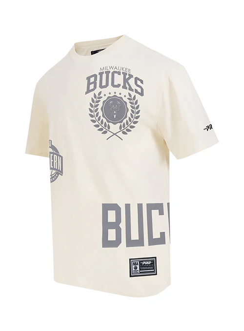 Pro Standard Street Team Milwaukee Bucks Drop Shoulder T-Shirt - Image 3