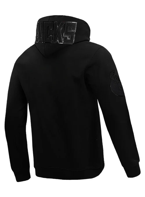 Pro Standard Triple Black Milwaukee Bucks Hooded Sweatshirt - Image 2