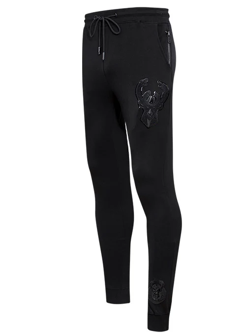 Pro Standard Triple Black Milwaukee Bucks Jogger - Image 4