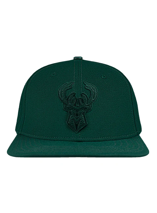 Pro Standard Triple Tonal Forest Milwaukee Bucks Snapback Hat - Image 3