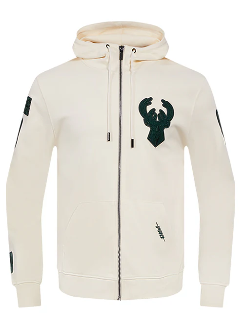 Pro Standard Triple Tonal Milwaukee Bucks Full-Zip Hooded Sweatshirt