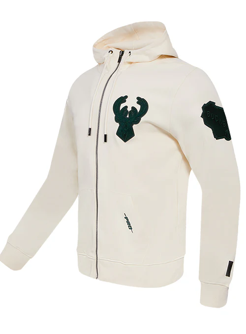 Pro Standard Triple Tonal Milwaukee Bucks Full-Zip Hooded Sweatshirt - Image 4