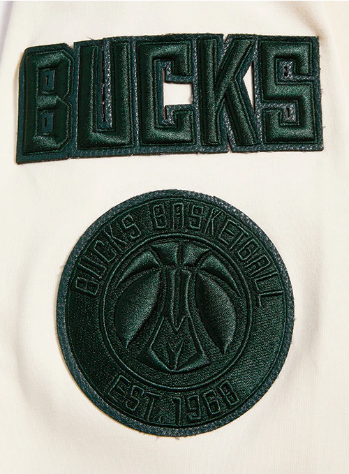 Pro Standard Triple Tonal Milwaukee Bucks Full-Zip Hooded Sweatshirt - Image 6