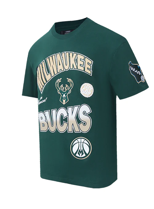 Pro Standard Turn It Up Milwaukee Bucks T-Shirt - Image 3