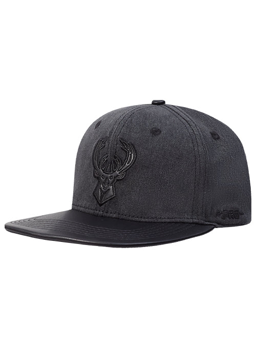 Pro Standard Vanguard Washed Milwaukee Bucks Snapback Hat