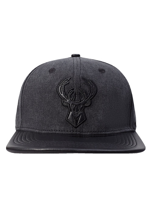 Pro Standard Vanguard Washed Milwaukee Bucks Snapback Hat - Image 3