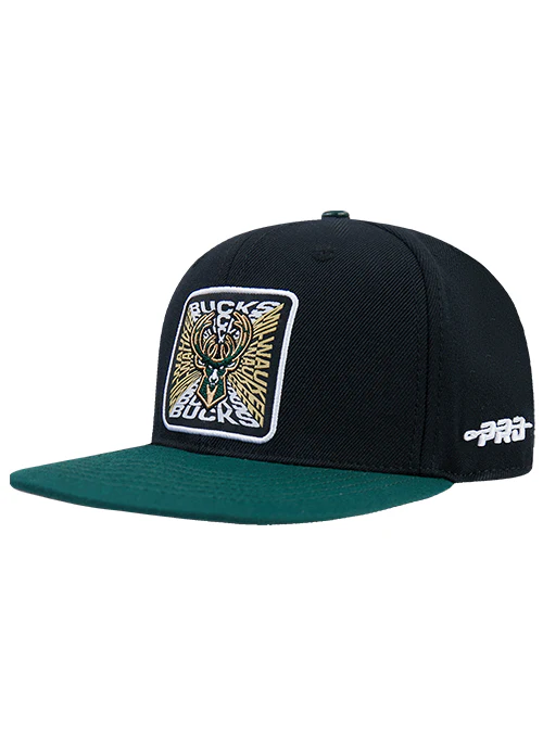 Pro Standard Vision Milwaukee Bucks Wool Snapback Hat