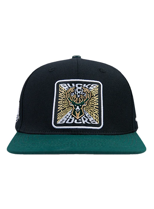 Pro Standard Vision Milwaukee Bucks Wool Snapback Hat - Image 3