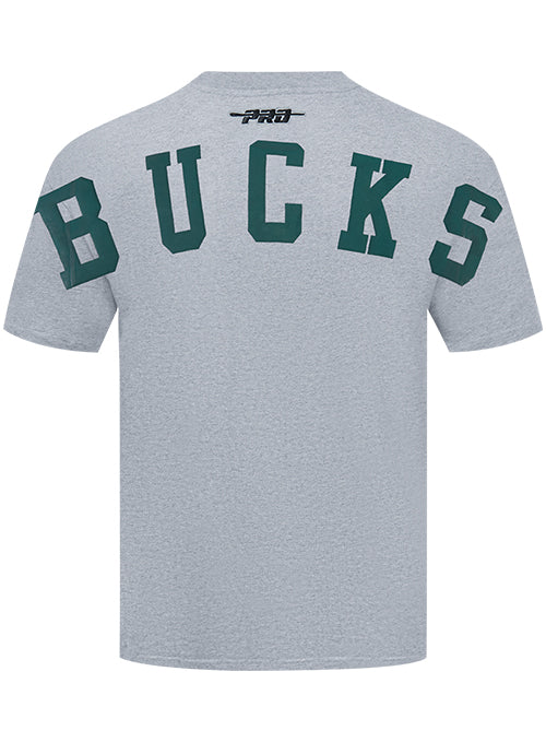 Pro Standard Wingspan Milwaukee Bucks Drop Shoulder T-Shirt - Image 2