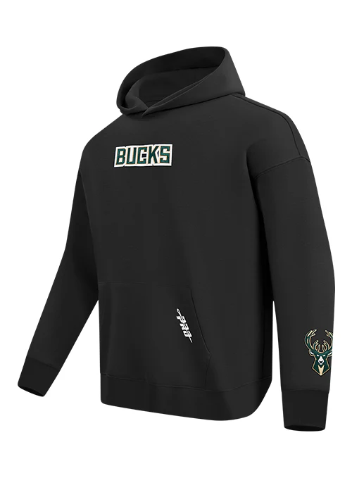 Pro Standard Wingspan Black Milwaukee Bucks Hooded Sweatshirt - Image 2