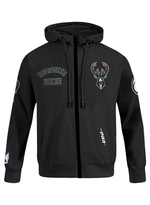 Pro Standard Woven Wind Milwaukee Bucks Jacket