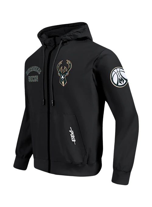 Pro Standard Woven Wind Milwaukee Bucks Jacket - Image 4