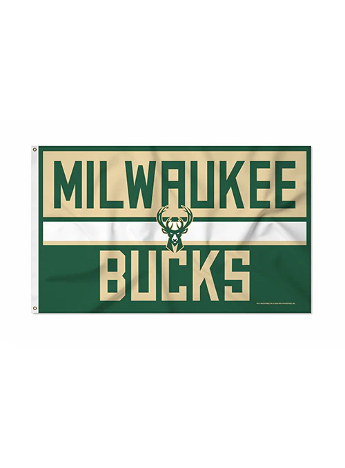 Rico Bold 3'x5' Milwaukee Bucks Flag