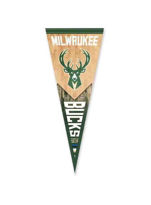 Rico Fear the Deer Milwaukee Bucks Vertical Pennant