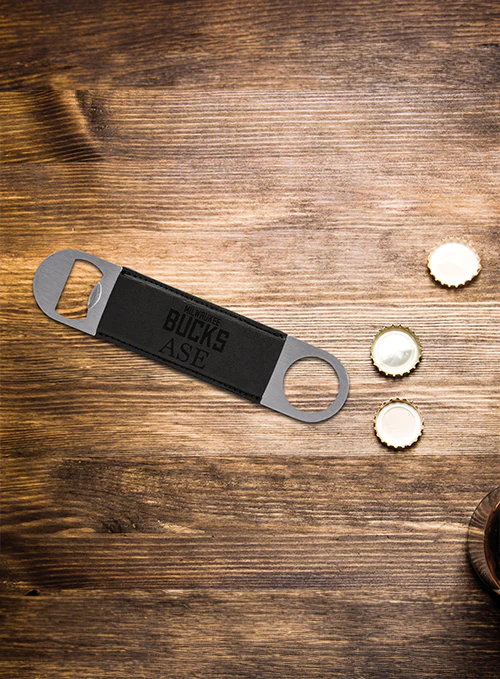 Rico Personalized Milwaukee Bucks Black Bottle Opener - Image 2