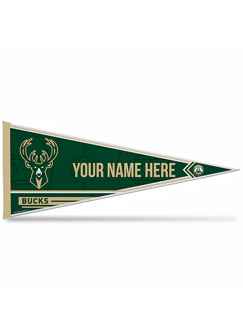 Rico Personalized Milwaukee Bucks Pennant