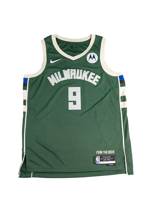 Signed Nike 2022 Icon Edition Bobby Portis Jr. Milwaukee Bucks Swingman Jersey - Image 3