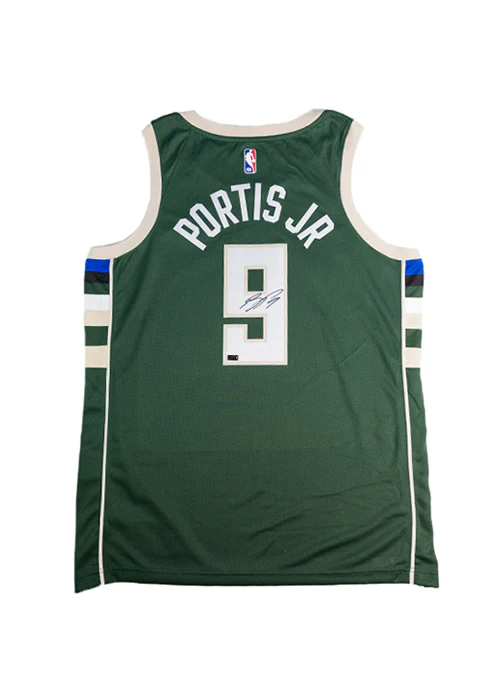 Signed Nike 2022 Icon Edition Bobby Portis Jr. Milwaukee Bucks Swingman Jersey