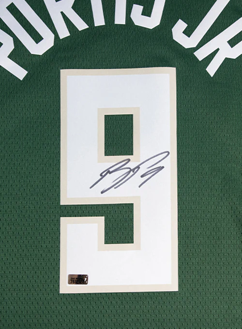 Signed Nike 2022 Icon Edition Bobby Portis Jr. Milwaukee Bucks Swingman Jersey - Image 2