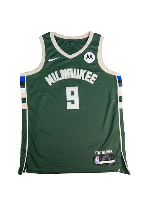Signed Nike 2022 Icon Edition Bobby Portis Jr. Milwaukee Bucks Swingman Jersey - Image 3