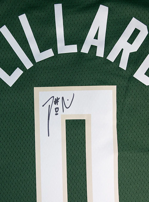 Signed Nike 2022 Icon Edition Damian Lillard Milwaukee Bucks Swingman Jersey - Image 2