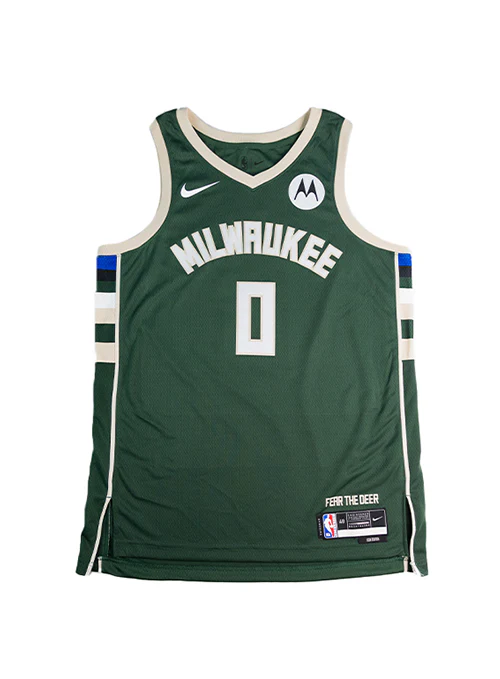 Signed Nike 2022 Icon Edition Damian Lillard Milwaukee Bucks Swingman Jersey - Image 3
