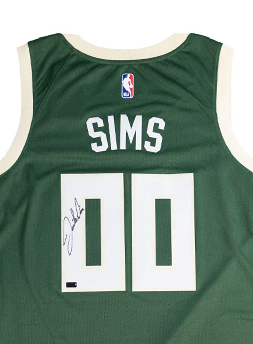 Signed Nike 2022 Icon Edition Jericho Sims Milwaukee Bucks Swingman Jersey - Image 2