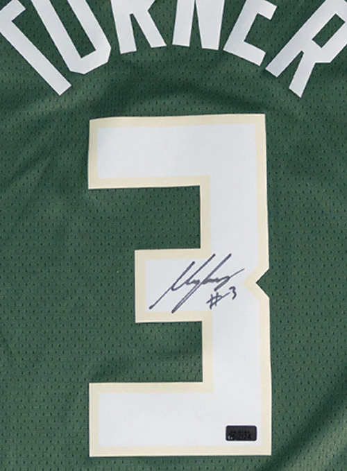 Signed Nike 2022 Icon Edition Myles Turner Milwaukee Bucks Swingman Jersey - Image 2