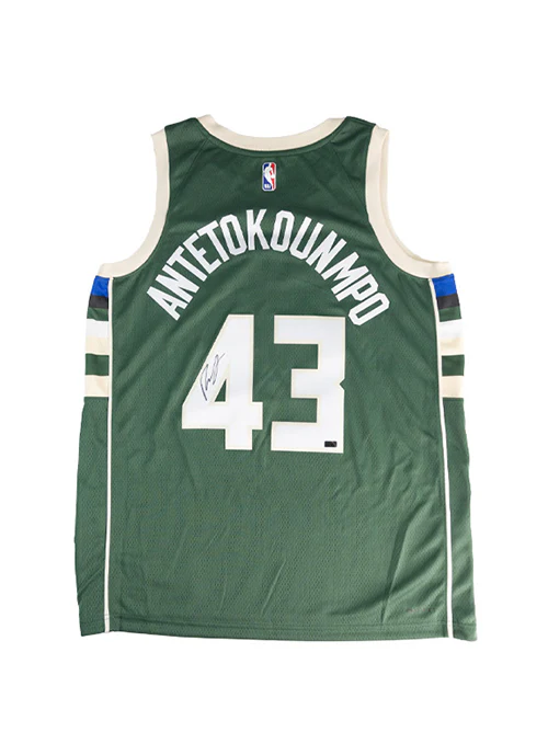 Signed Nike 2022 Icon Edition Thanasis Antetokounmpo Milwaukee Bucks Swingman Jersey