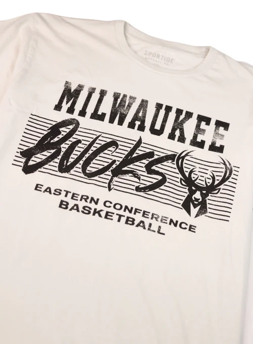 Sportiqe Bingham Milwaukee Bucks Logo Conference T-Shirt - Image 2