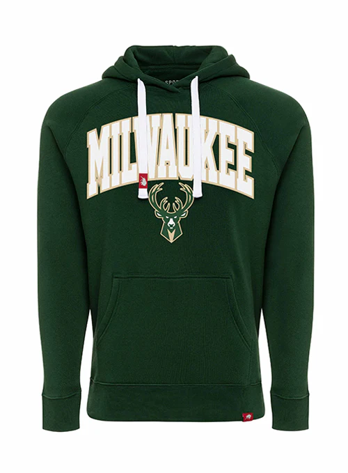 Sportiqe Olsen Chainstitch Storm Milwaukee Bucks Hooded Sweatshirt