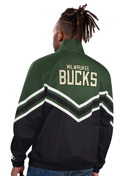 Starter Power Hit Lightweight Milwaukee Bucks Jacket - Image 2