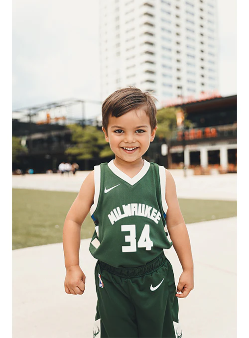 Toddler Nike Giannis Icon Milwaukee Bucks Replica Jersey - Image 4