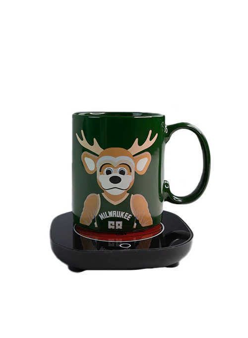 Uncanny Brands Global Bango Milwaukee Bucks Mug & Warmer