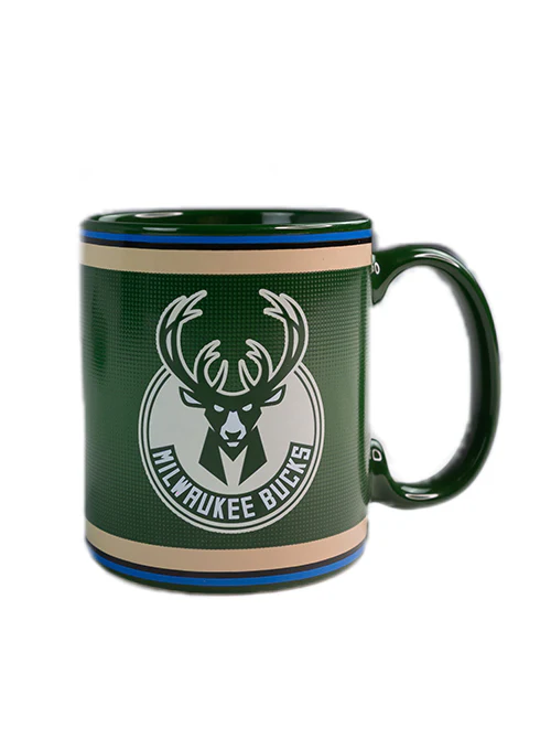 Uncanny Brands Global State Milwaukee Bucks Mug & Warmer - Image 4