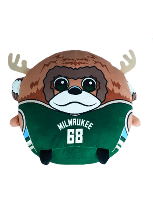 Uncanny Brands Bango 12 in. Kiri Milwaukee Bucks Cloud Pillow Plush