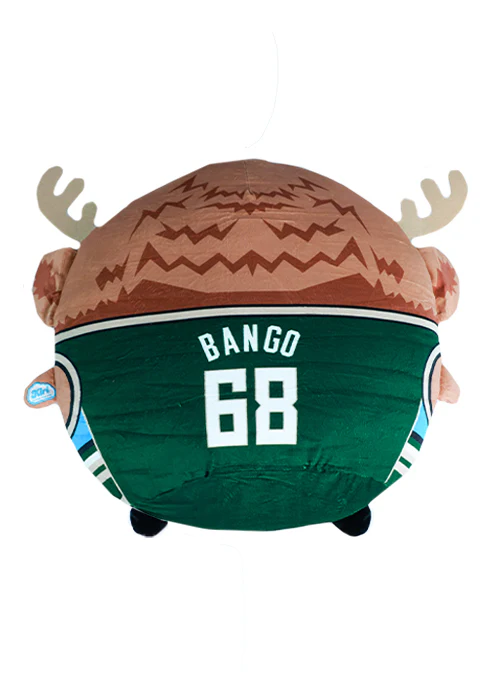 Uncanny Brands Bango 12 in. Kiri Milwaukee Bucks Cloud Pillow Plush - Image 2