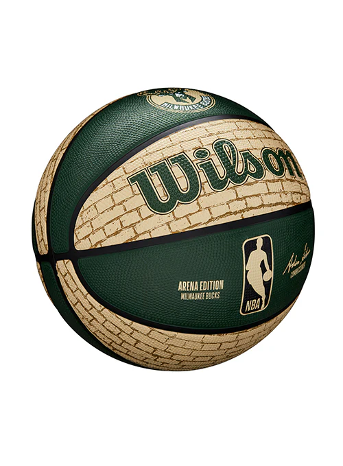 Wilson Cream Brick Milwaukee Bucks Full Basketball - Image 2