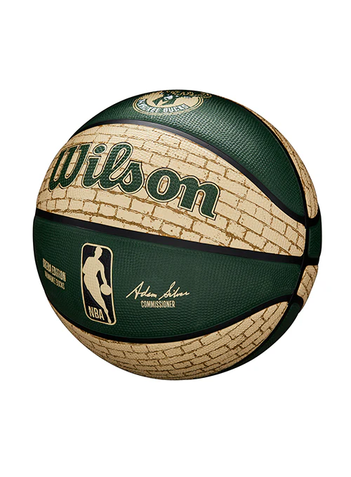 Wilson Cream Brick Milwaukee Bucks Full Basketball - Image 3