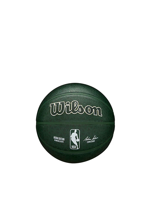 Wilson Forge Print Green Milwaukee Bucks Mini Basketball - Image 2