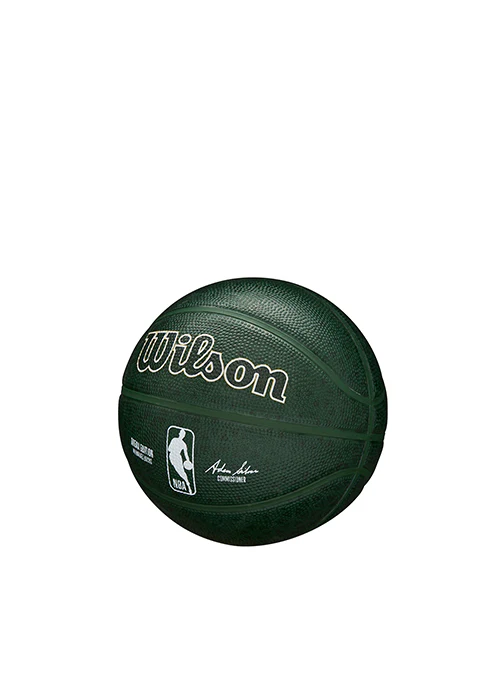Wilson Forge Print Green Milwaukee Bucks Mini Basketball - Image 3